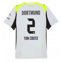 Stroje piłkarskie Borussia Dortmund Yan Couto #2 Koszulka Wyjazdowej 2025-26 Krótki Rękaw